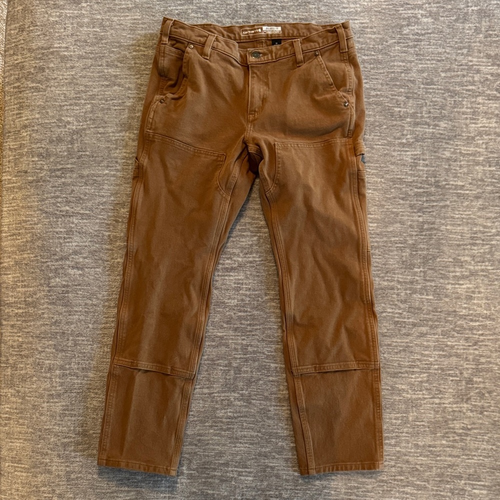 Rugged Flex Relaxed Fit Twill Double-Front Work Pant